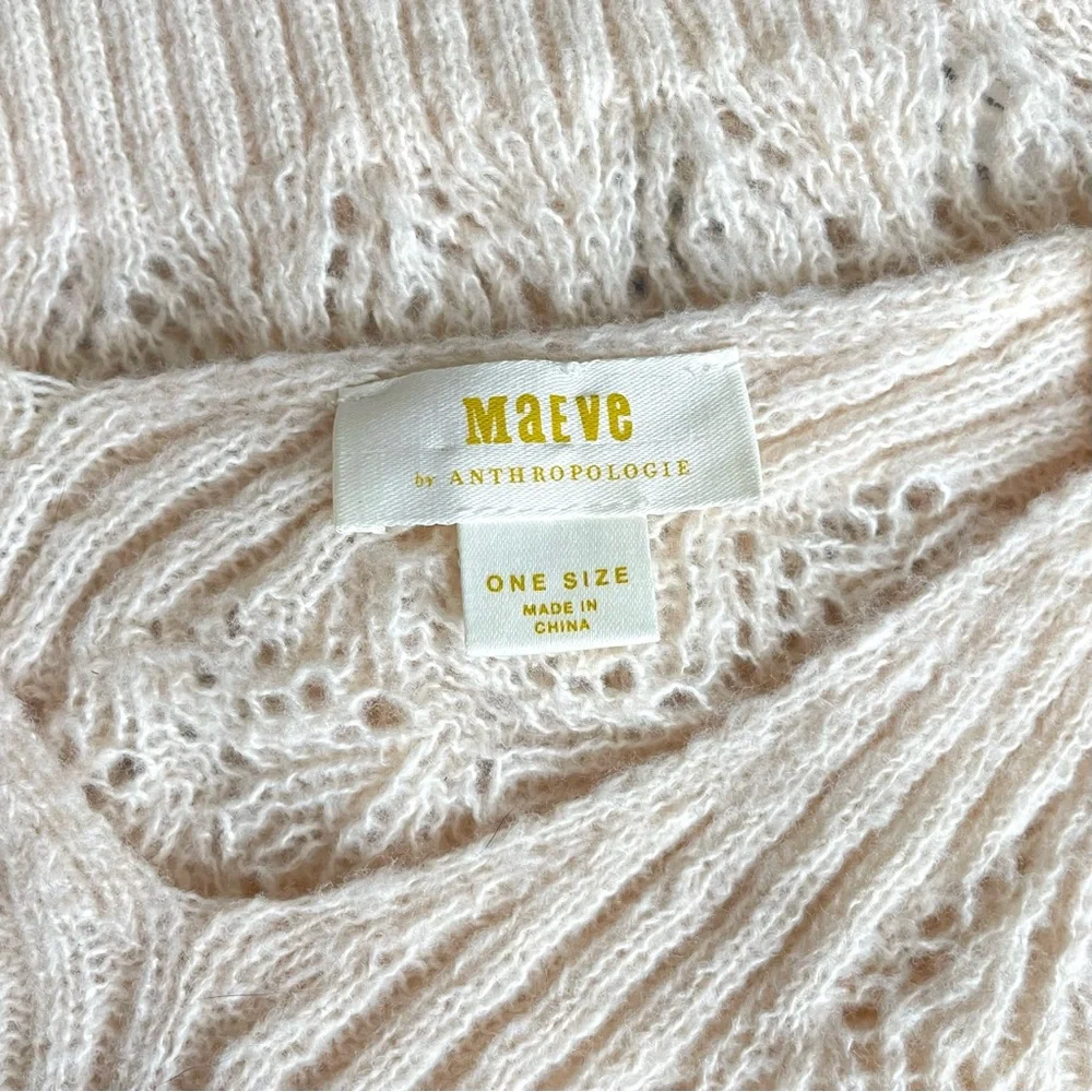 Anthropologie Maeve Scallop Neck Knit Sweater Vest - Picture 5 of 6